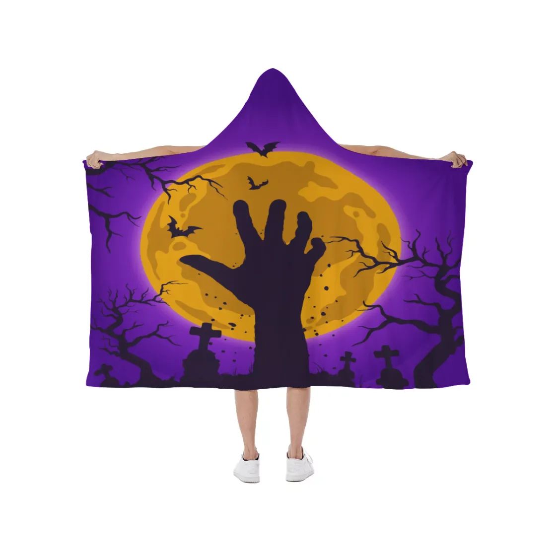 Hooded blanket With Soft Fleece Lining