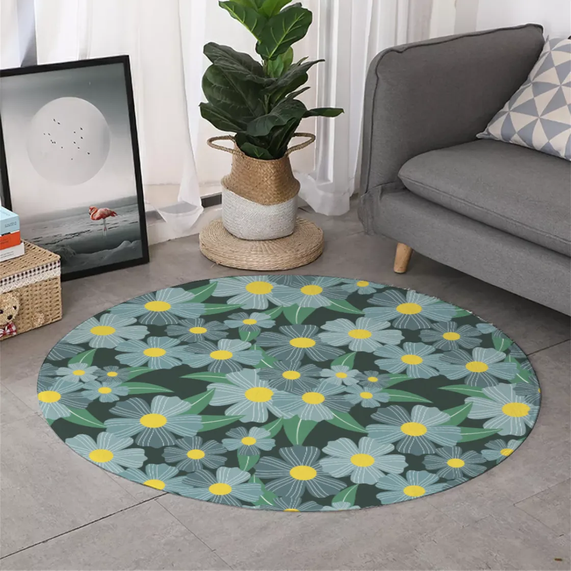 All-Over Print Thicken foldable door mat