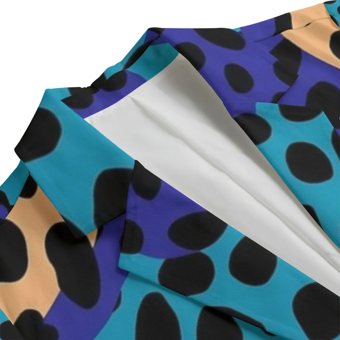 All-Over Print Women's Leisure Blazer|Combination version