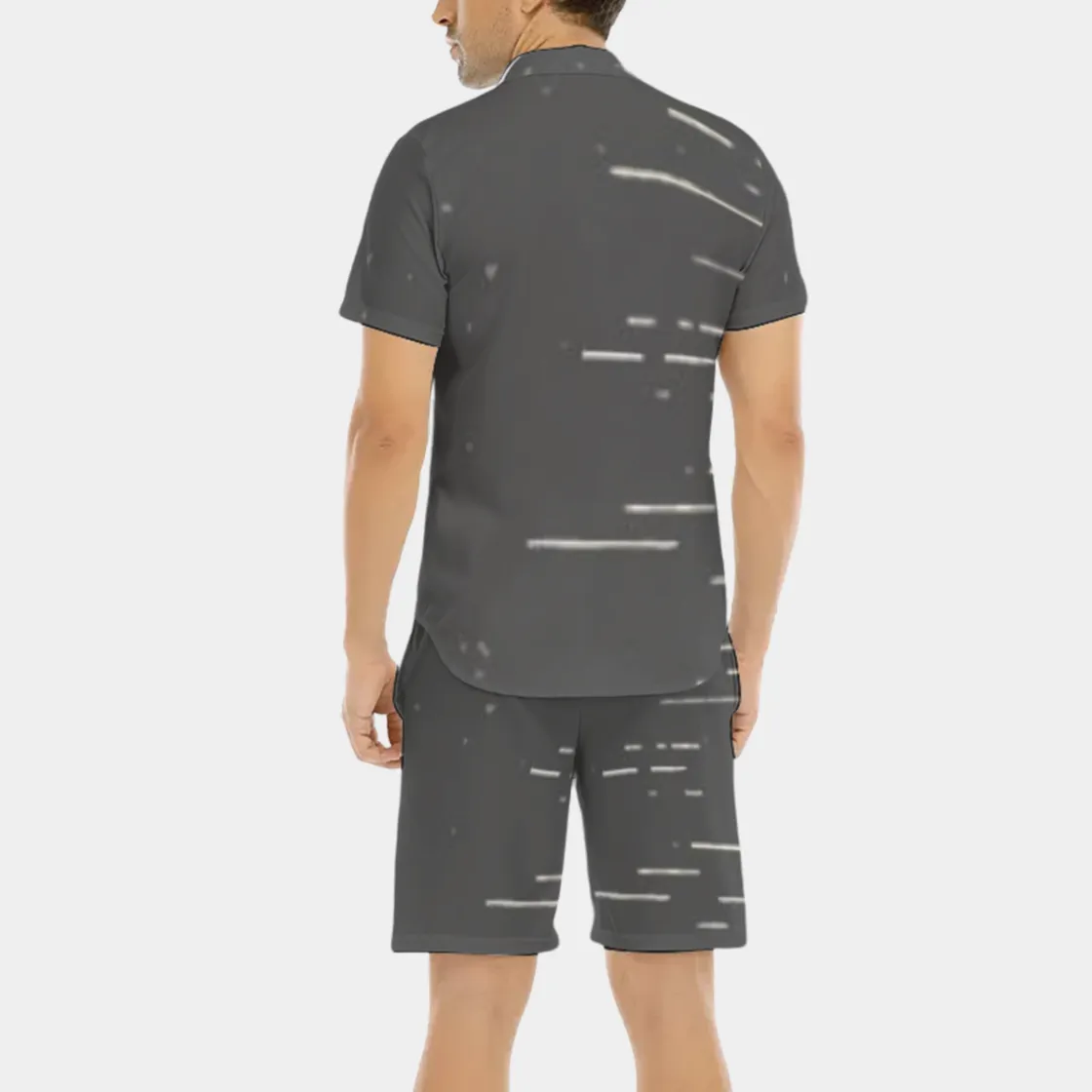 All-Over Print Men's Short Sleeve Shirt Set