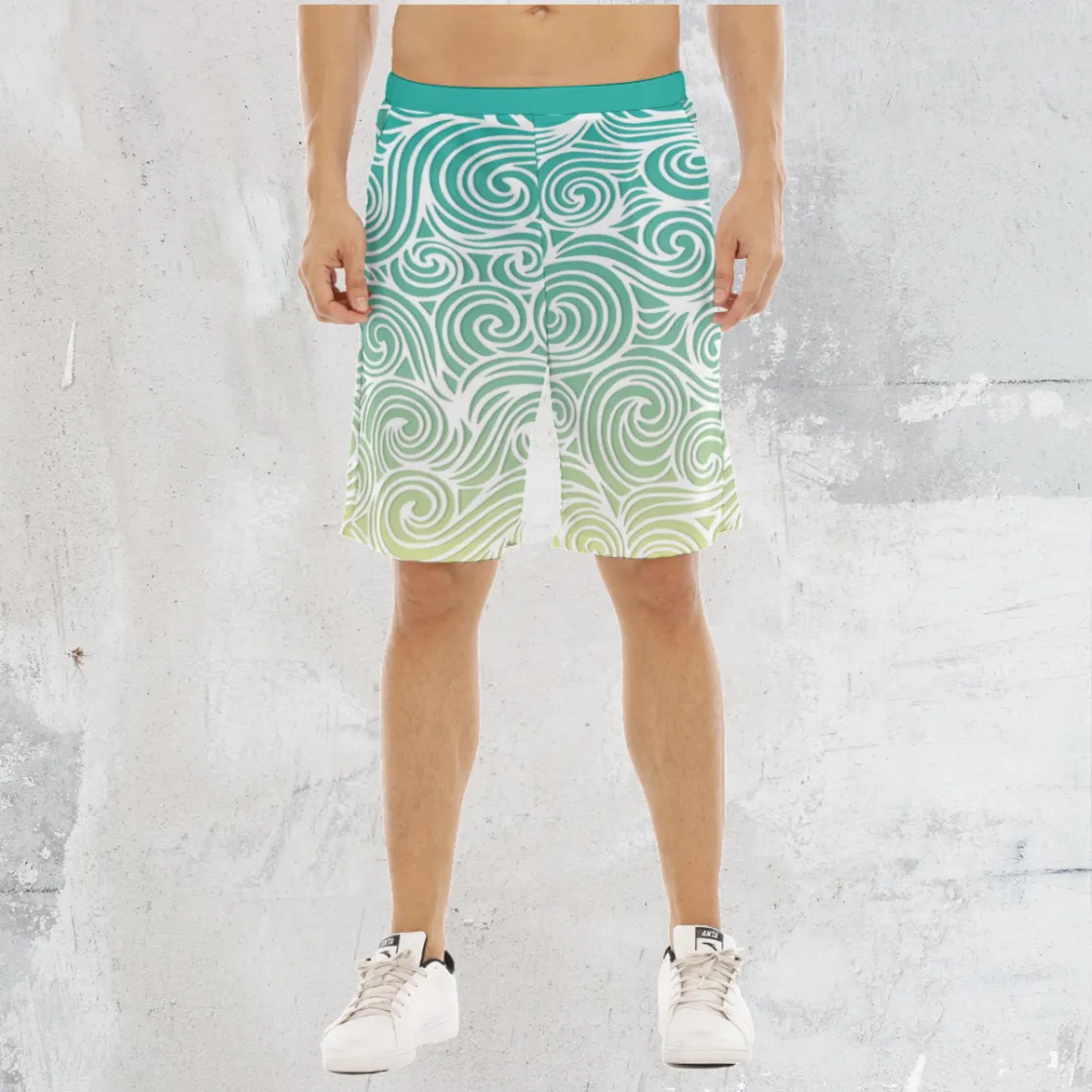 All-Over Print Men's Flat Shorts