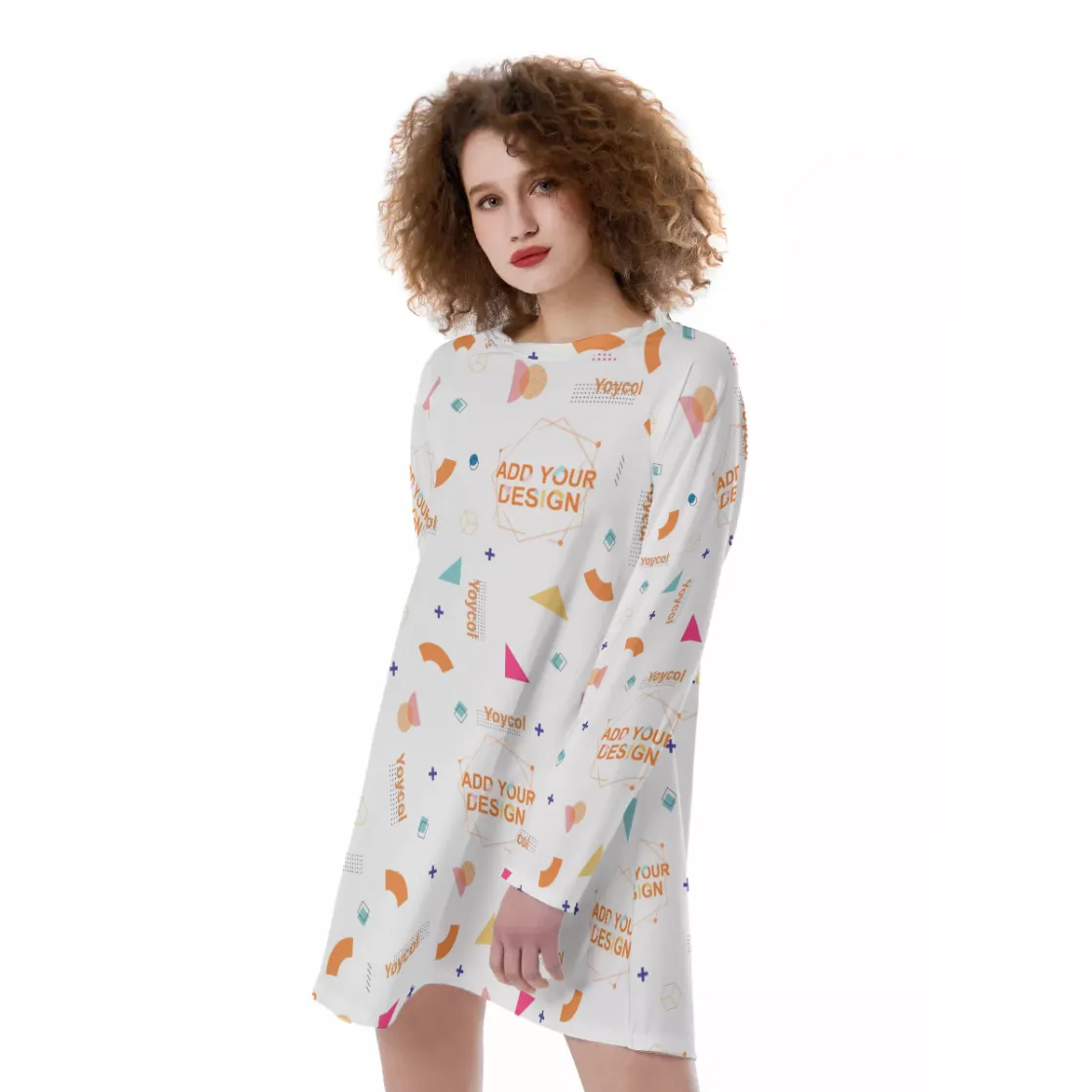 All-Over Print Women's Raglan Sleeve Dress