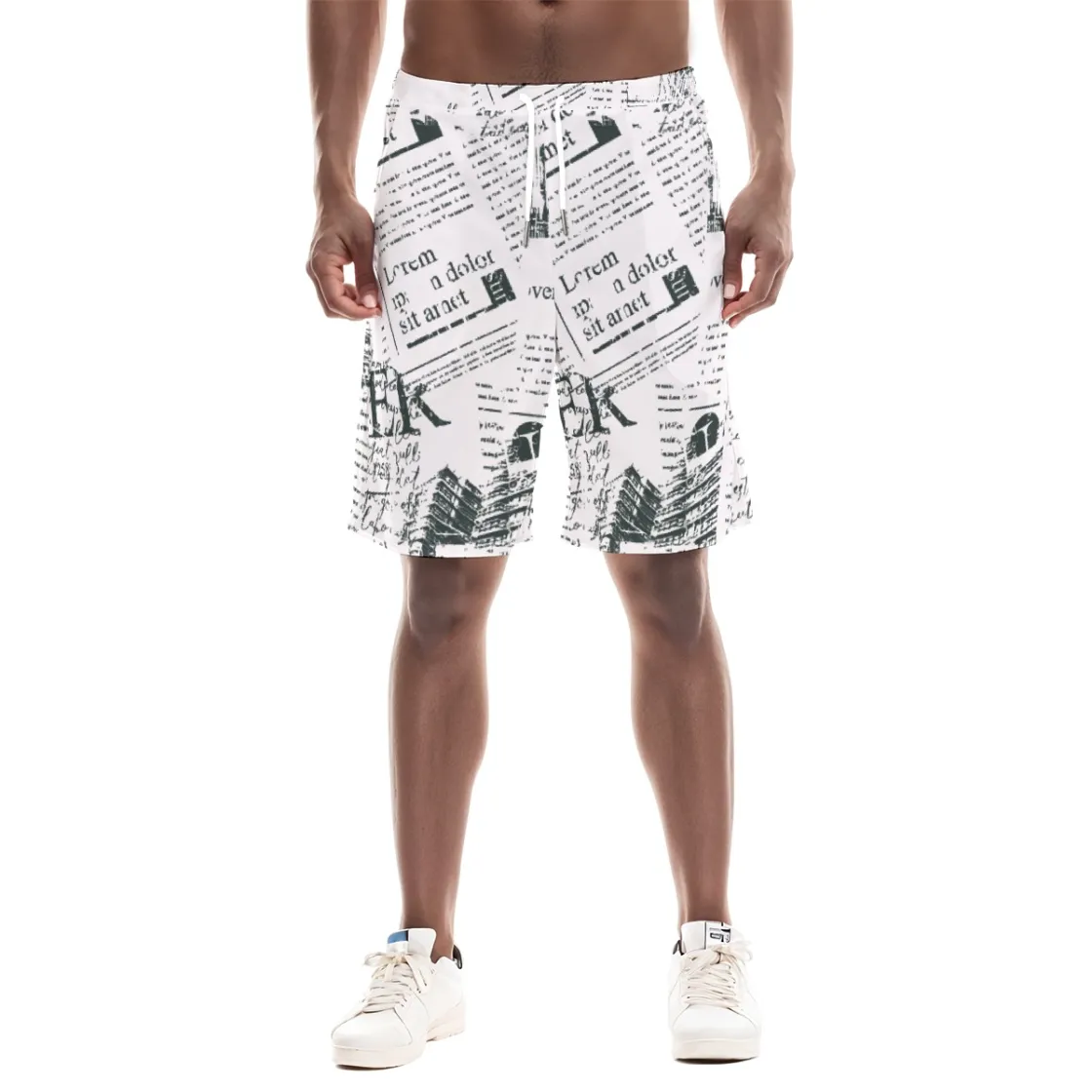 All-Over Print Men'S Shorts With pocket