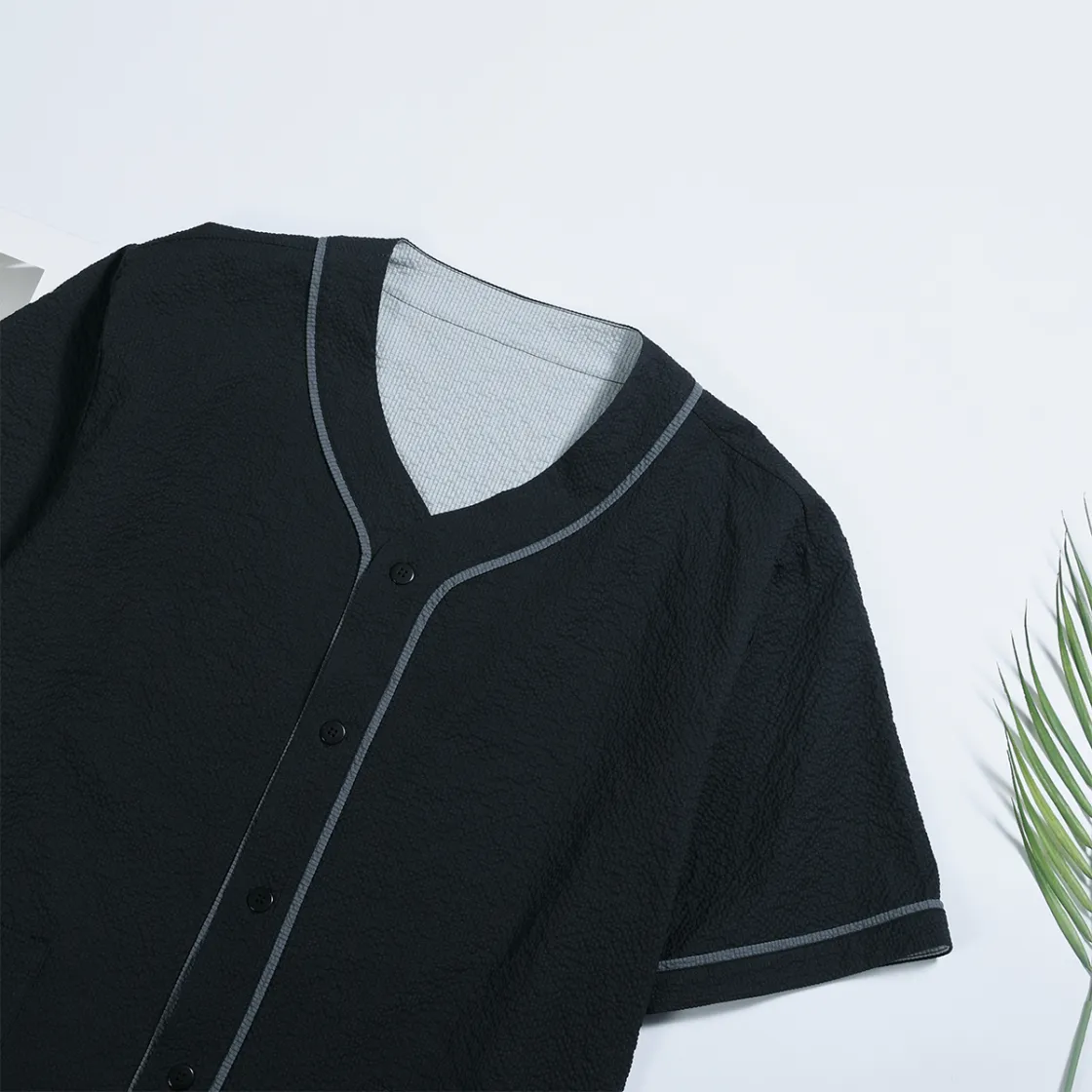 All-Over Print Men's Textured Baseball Jersey