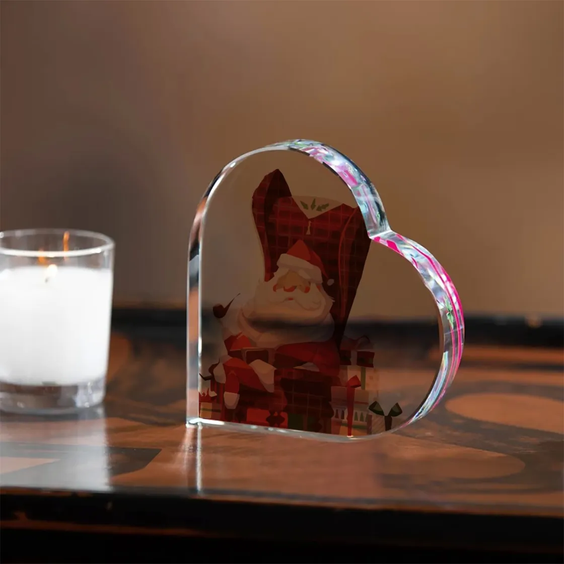 Heart Shaped Acrylic Desktop Ornament