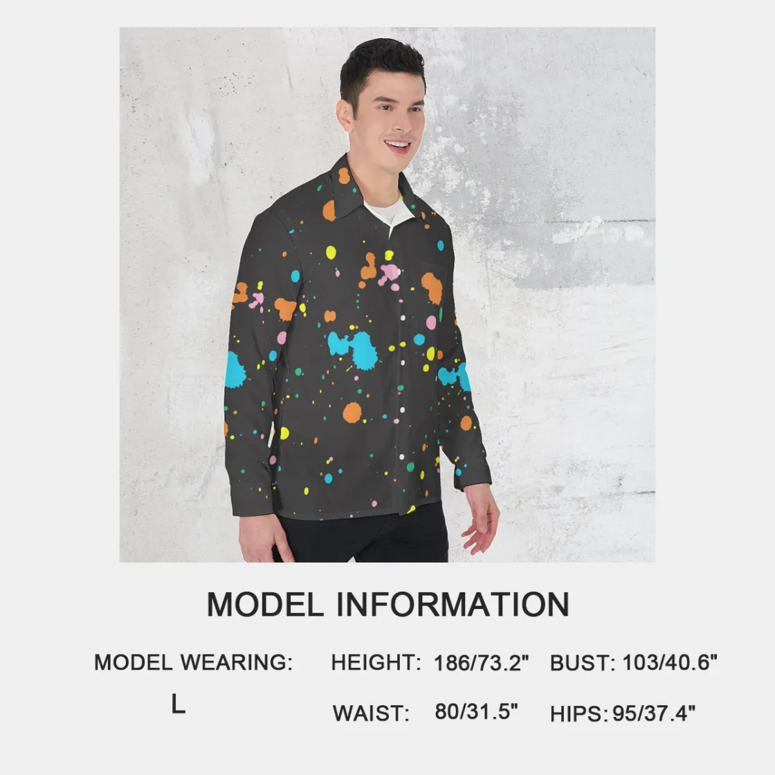 All-Over Print Men's Long Sleeve Shirt