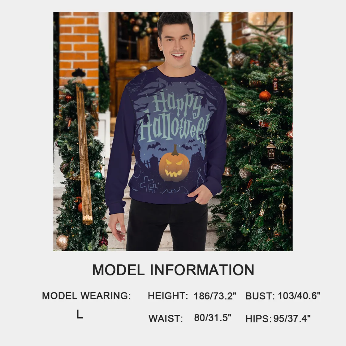 All-Over Print Men's Sweater