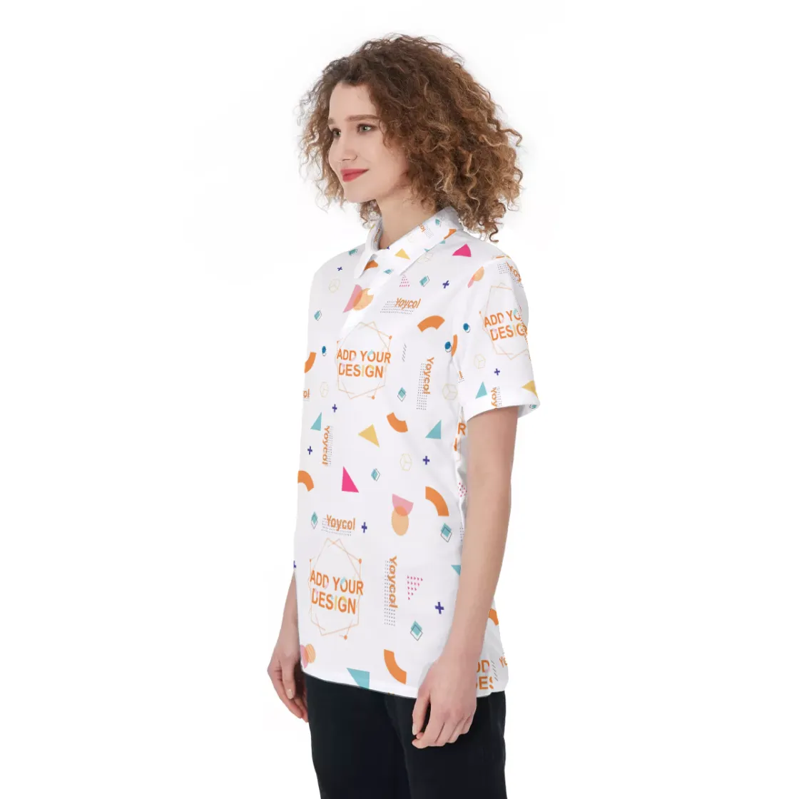All-Over Print Women's Polo Shirt