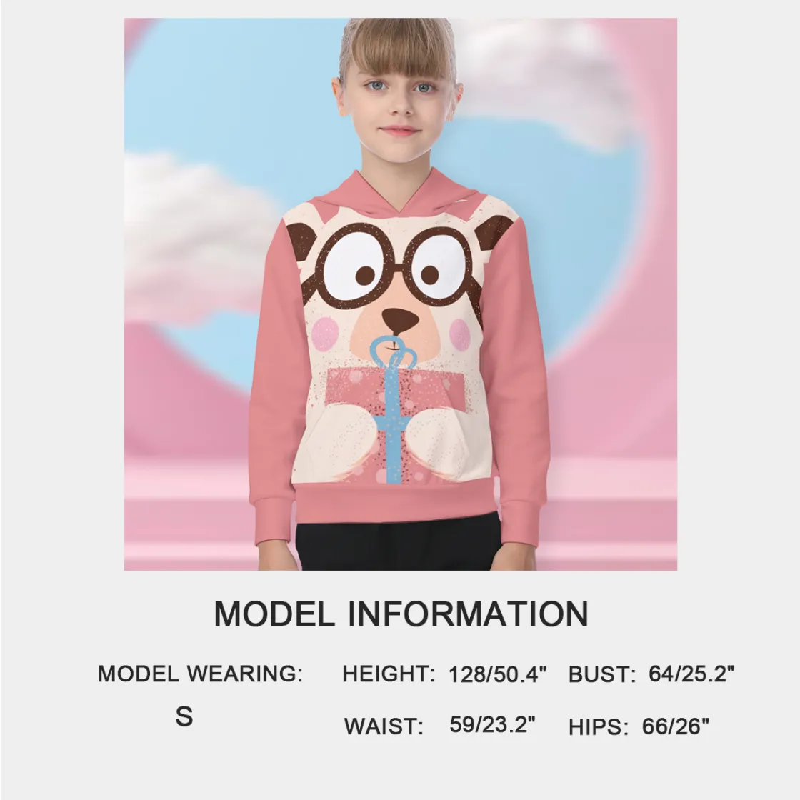 All-Over Print Kid's Heavy Fleece Hoodie