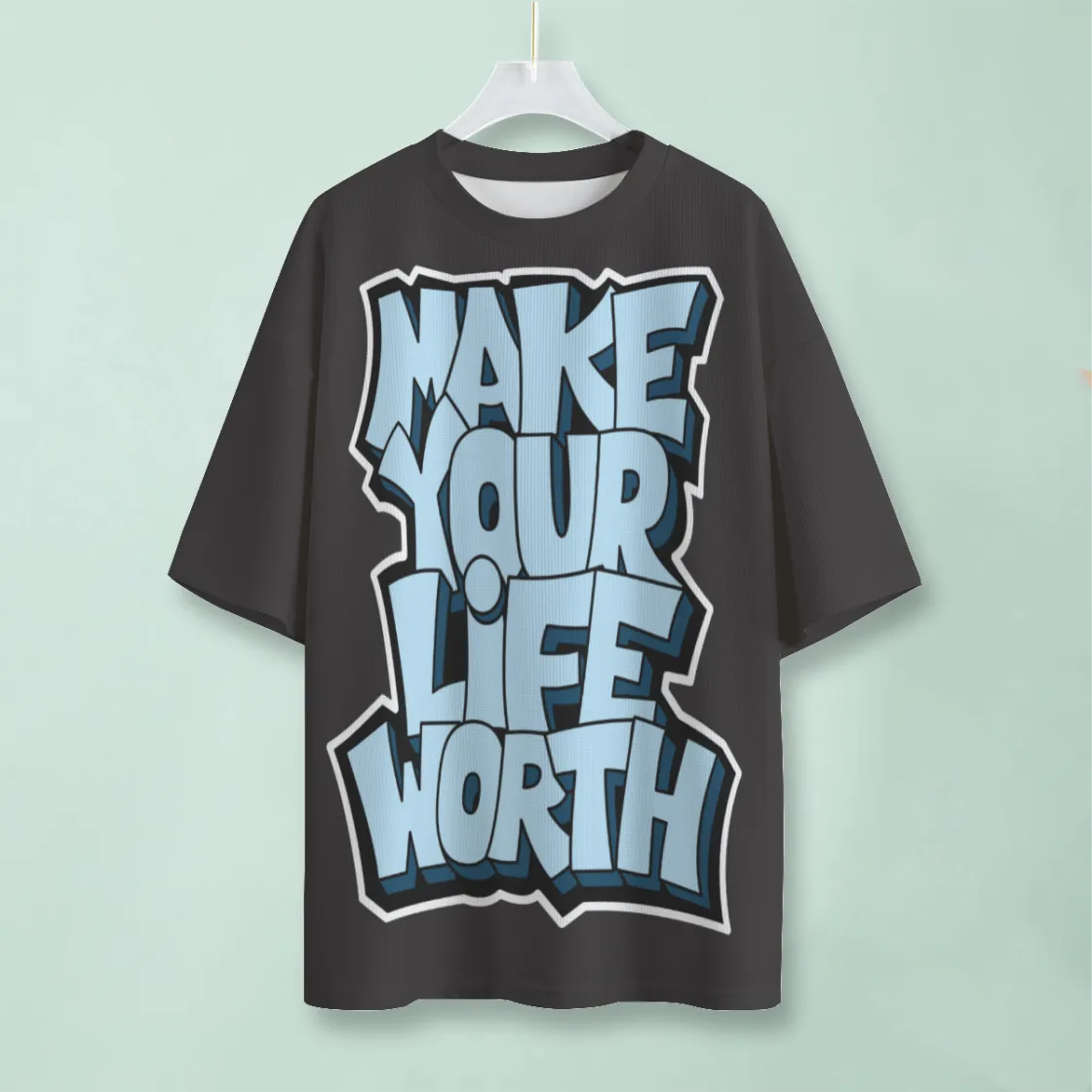 All-Over Print Unisex Drop-shoulder T-shirt