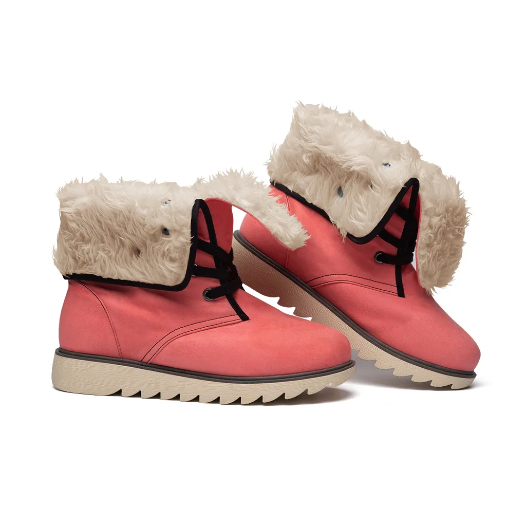 All-Over Print Men's Plush Boots