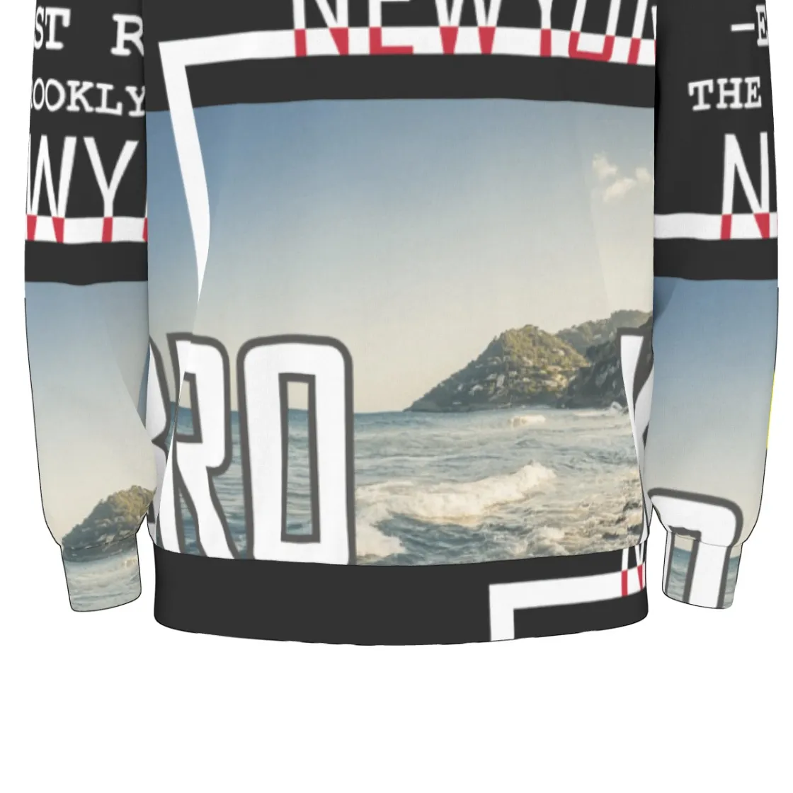 All-Over Print Men's long Sleeve T-Shirt With Dropped Shoulders  | Interlock