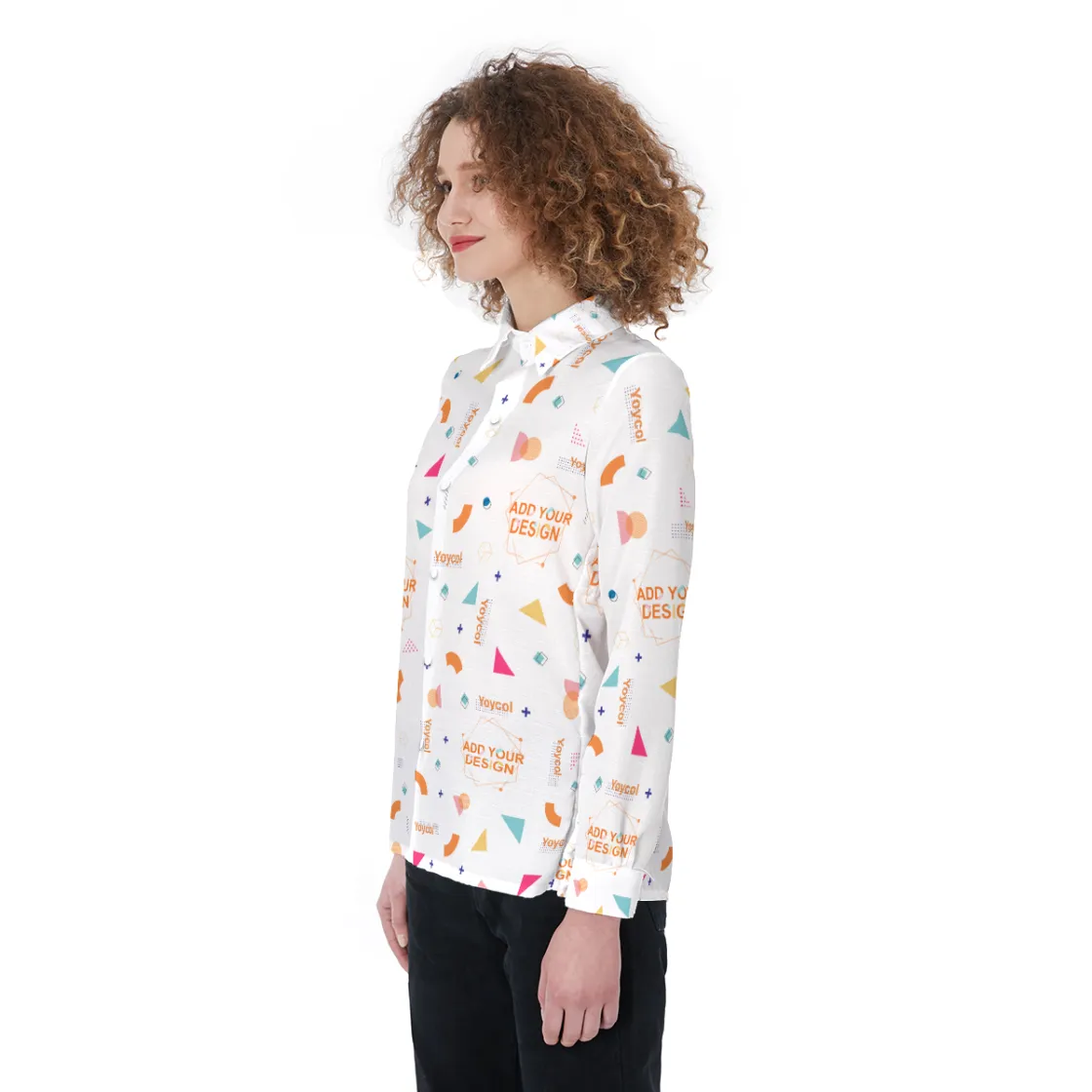 All-Over Print Women's Elastic-Back Shirt