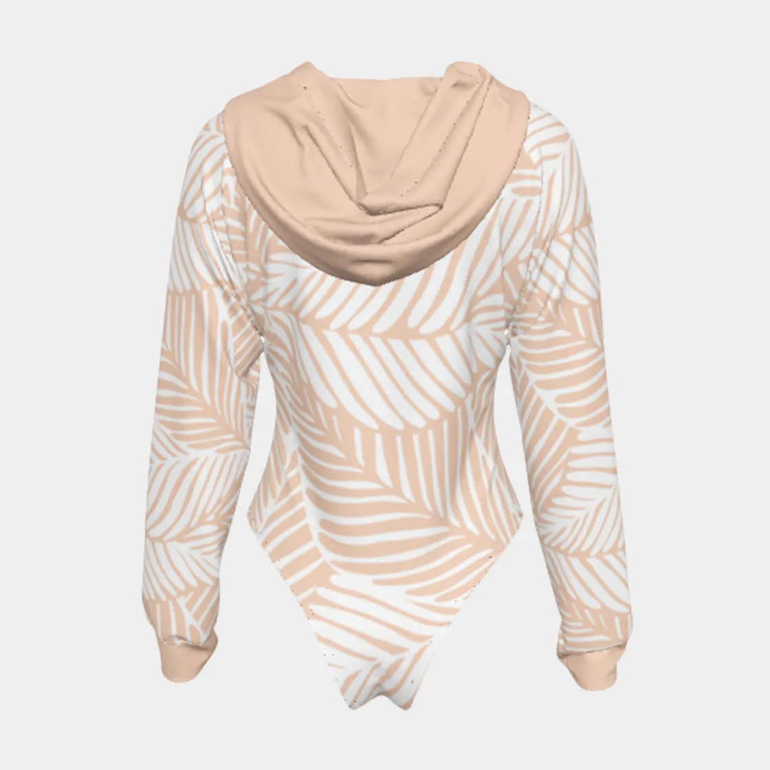All-Over Print Women's Raglan Sleeve Hooded Bodysuit