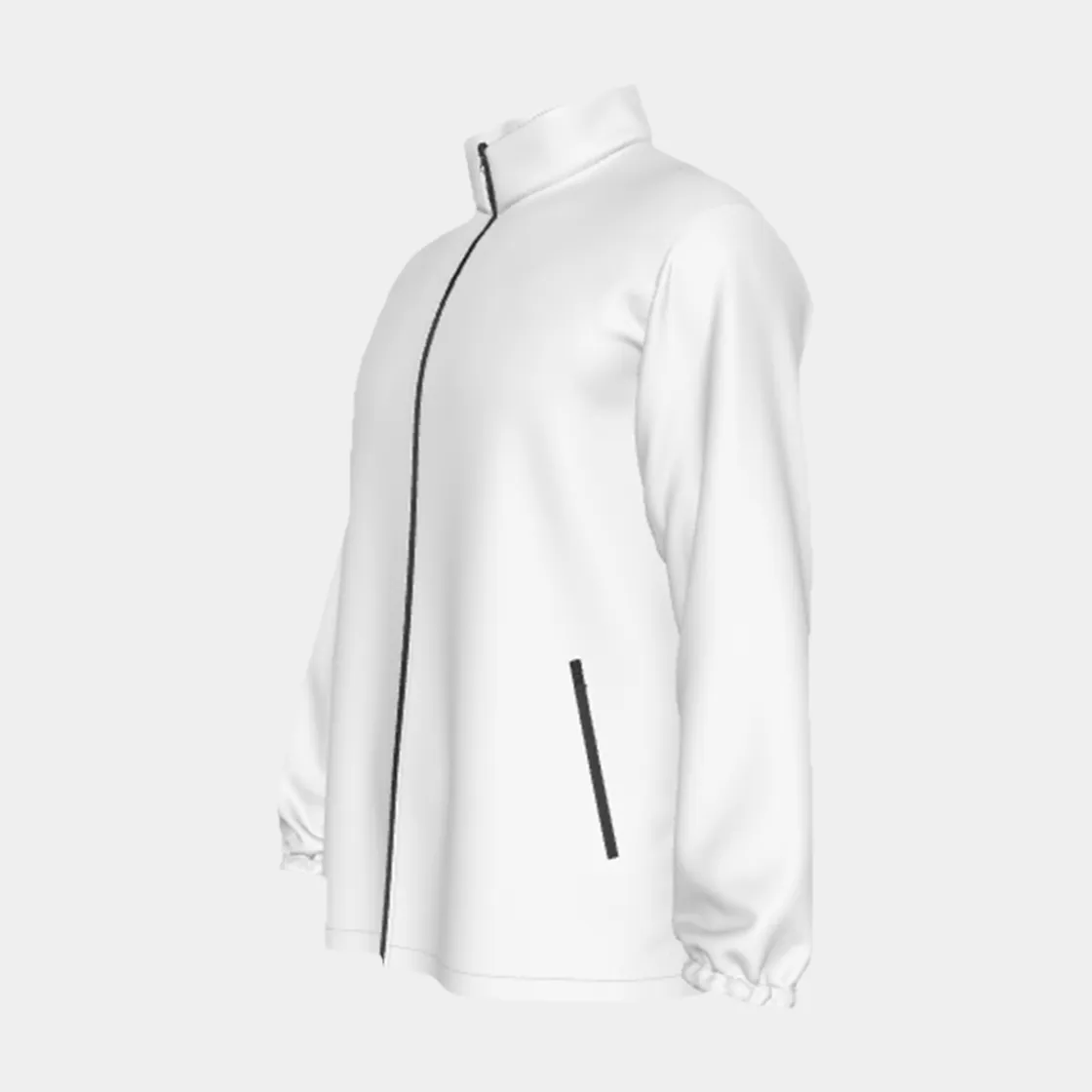 All-Over Print Men's Stand-up Collar Zip-up Windproof Jacket