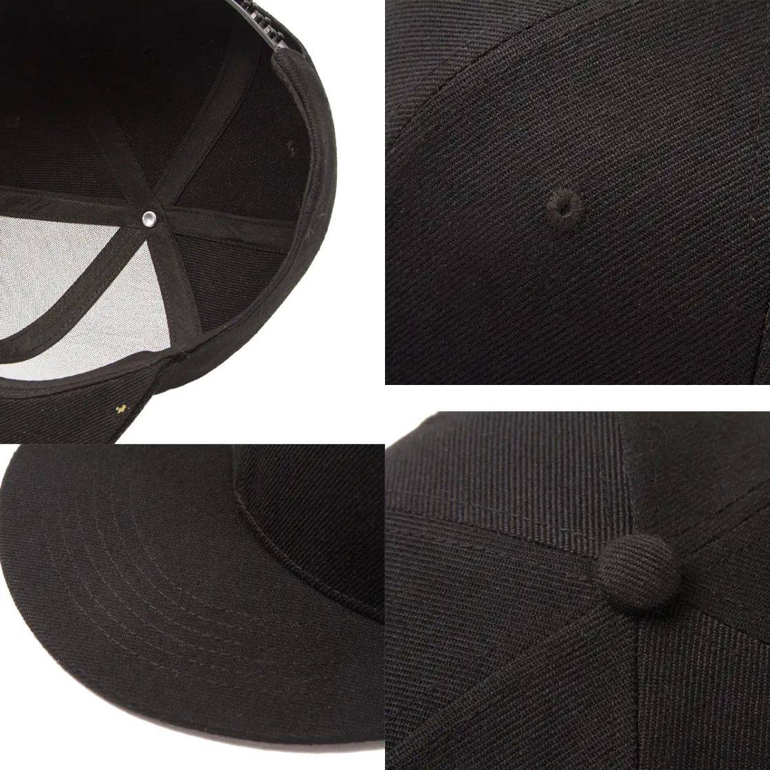 Snapback Hat with Metal Buckle