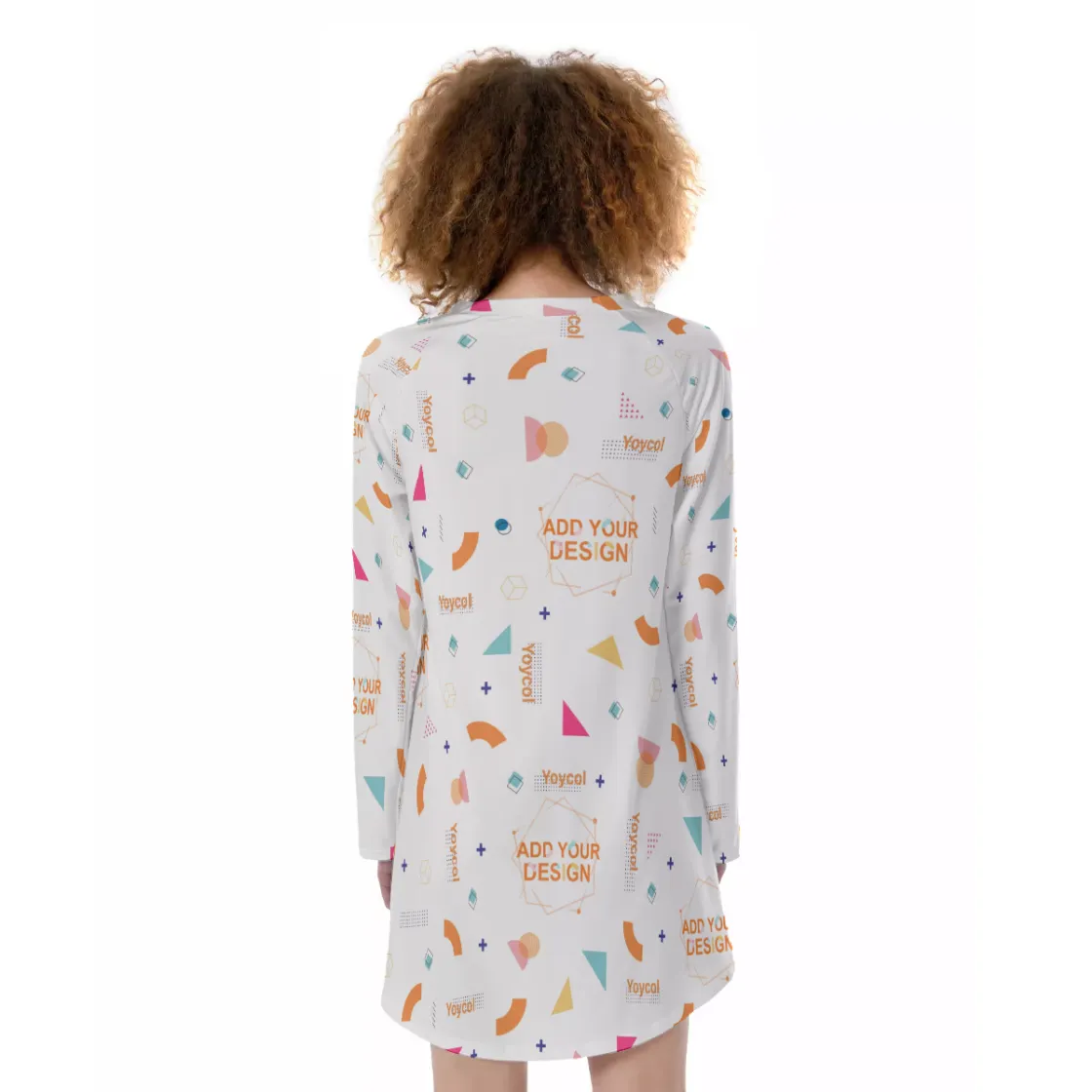 All-Over Print Women's Raglan Sleeve Dress