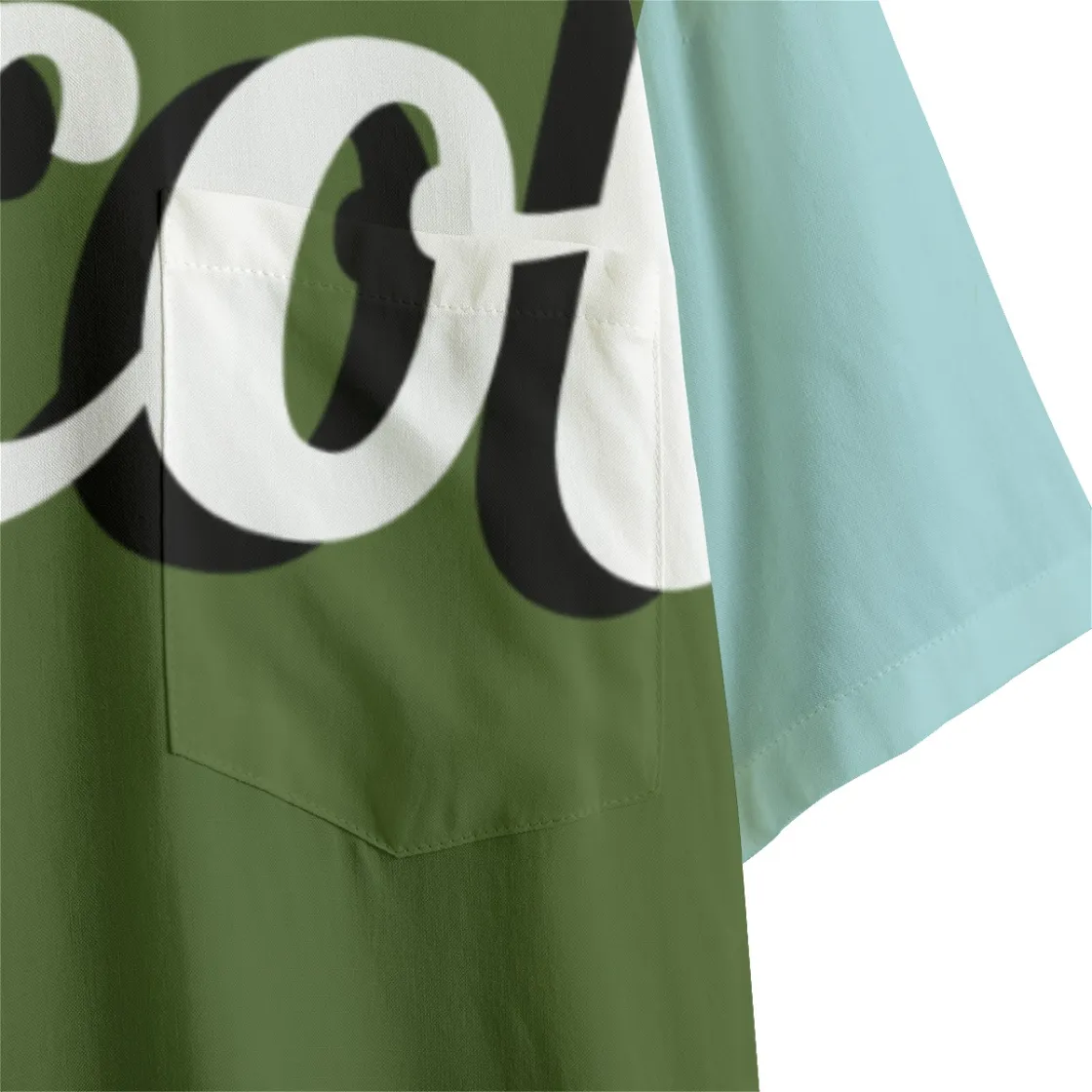 All-Over Print Men's Shirt With Pocket | Rayon