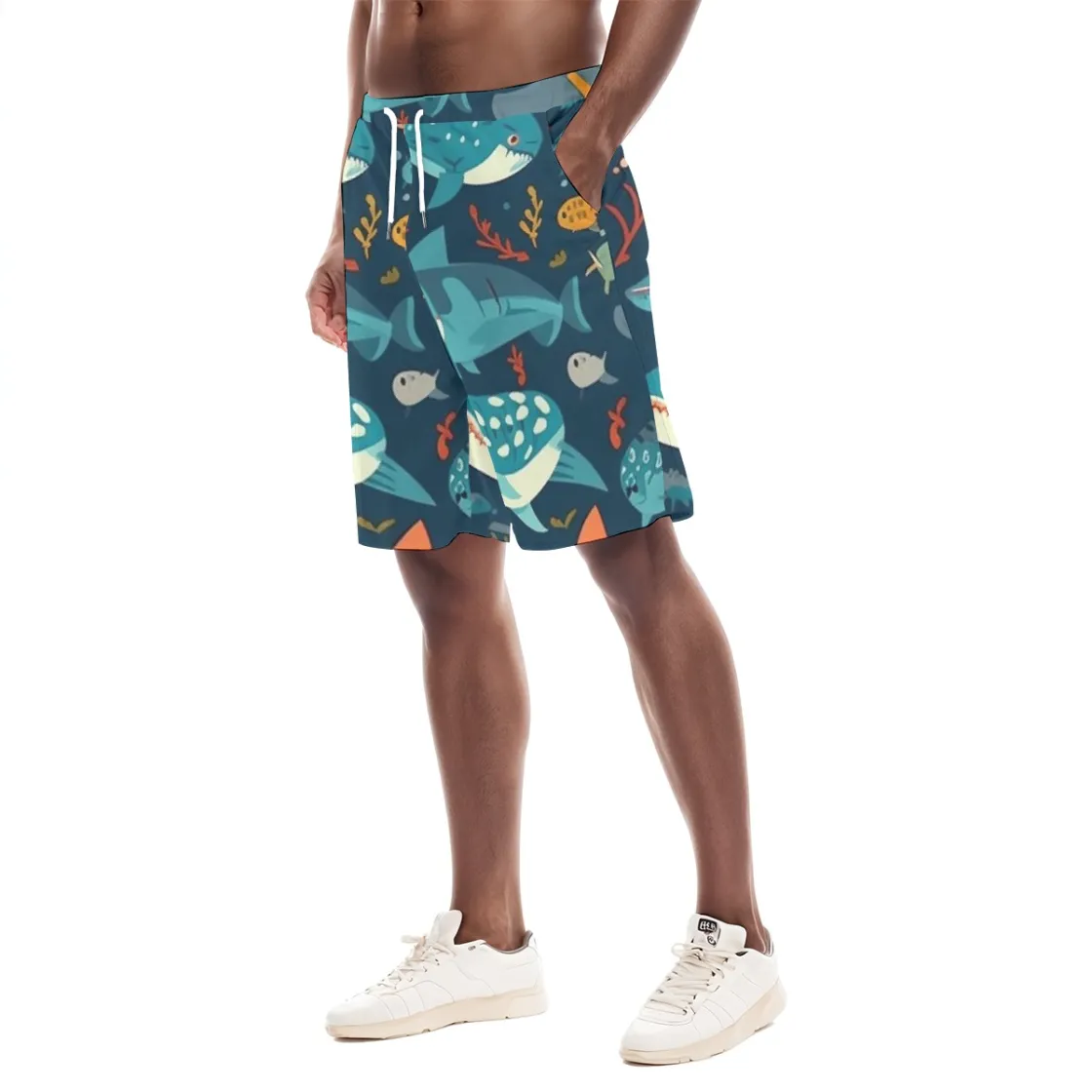 All-Over Print Men'S Shorts With pocket