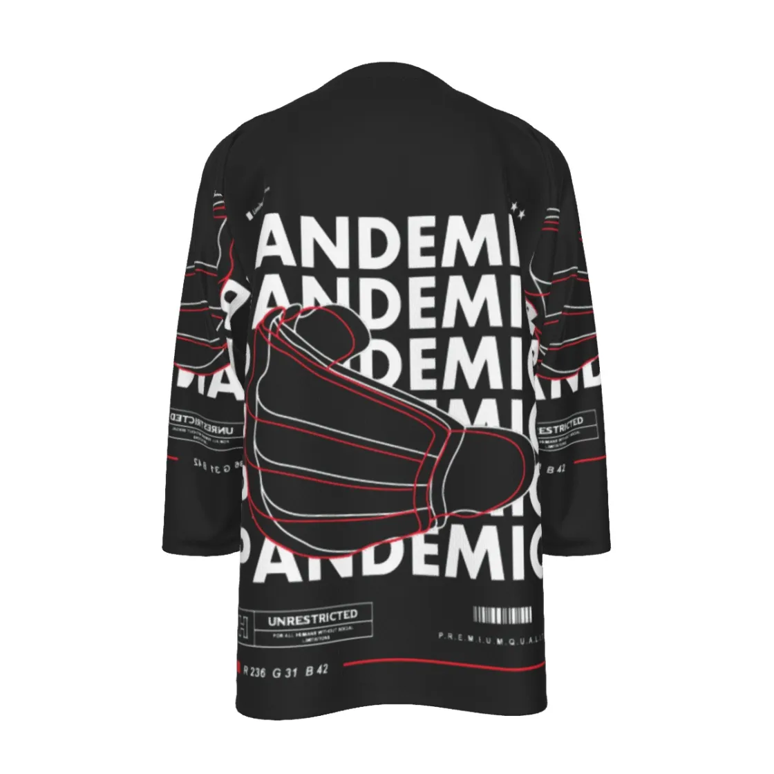 All-Over Print Men's Small Collar Hockey Jersey