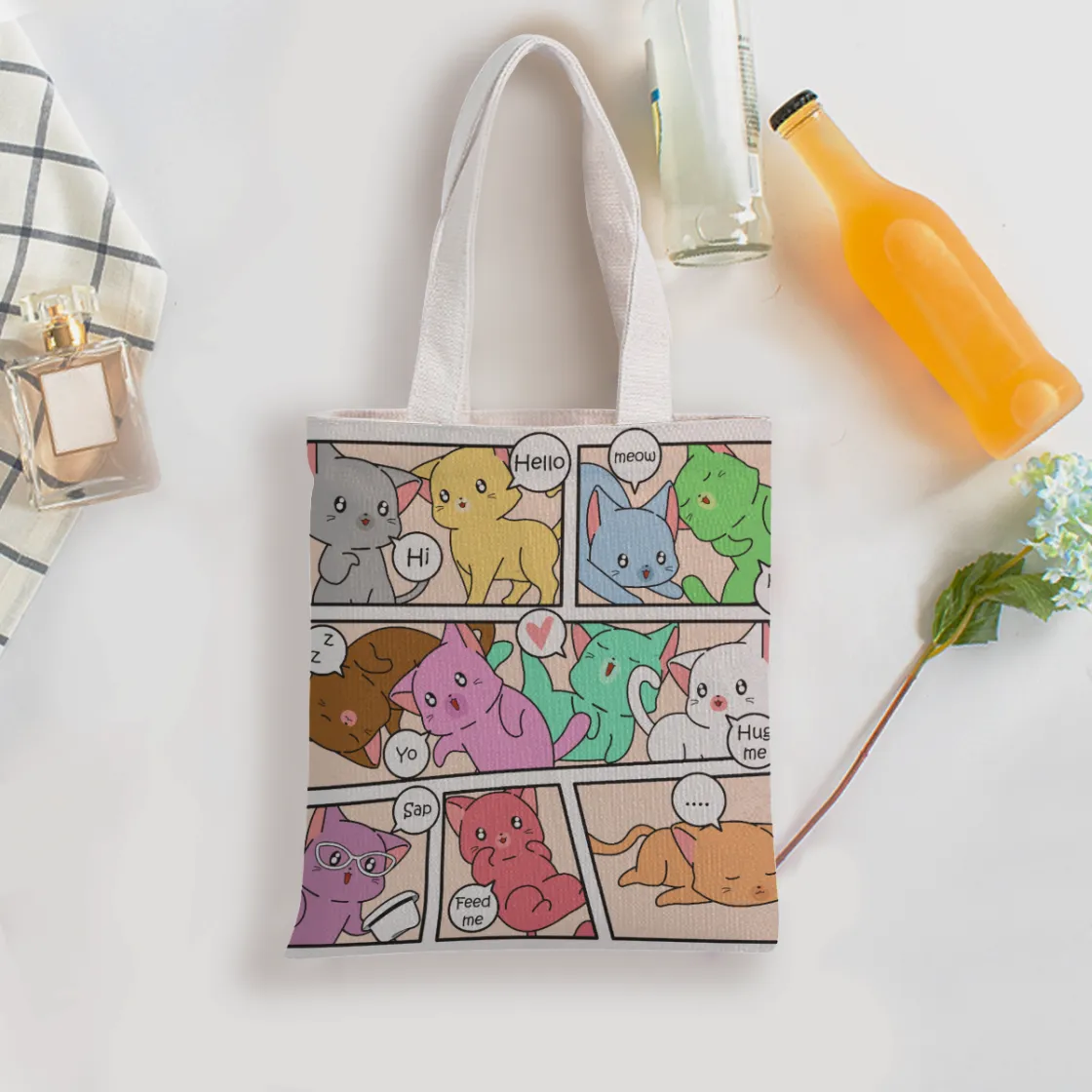 Double-Sided Printed Canvas Bag