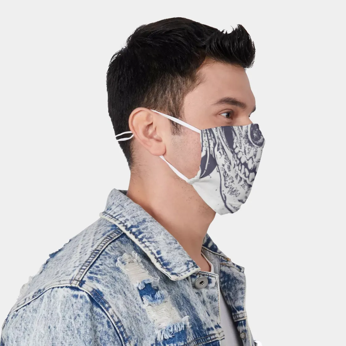 All-Over Print Face Mask with Adjustable Ear Loops