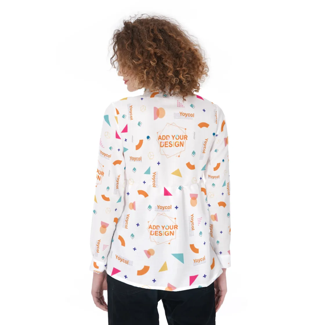 All-Over Print Women's Elastic-Back Shirt