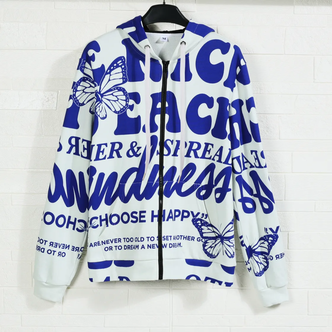 All-Over Print Unisex Pullover Hoodie With Zipper Closure | 310GSM Cotton