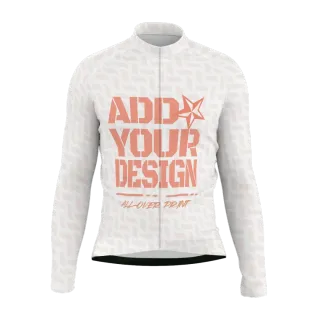 All-Over Print Men's Anti-Slip Raglan Cycling Jersey With Long Sleeve