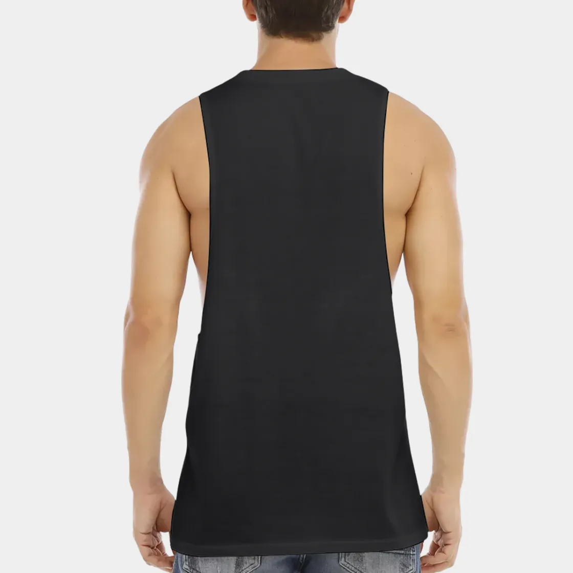 All-Over Print Men's O-neck Long Tank Top