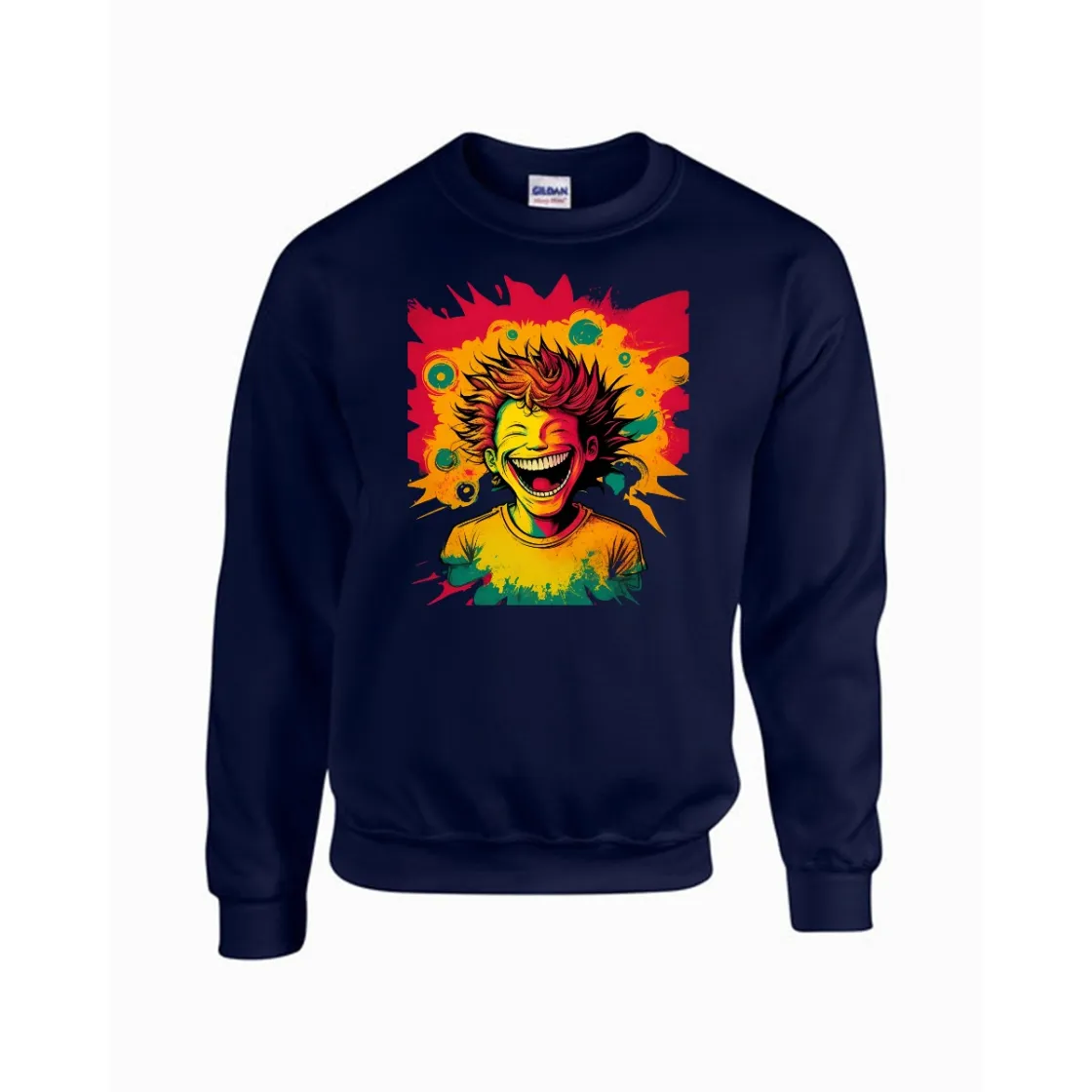 Men's Sweatshirt Printed in USA |Gildan 18000 Front DTF