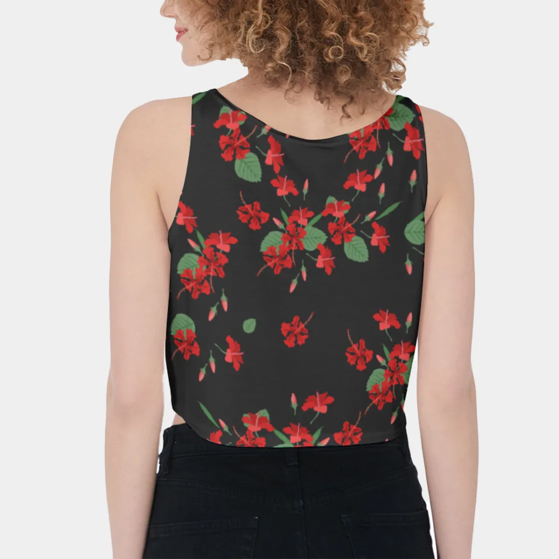 All-Over Print Crop-Tank Top