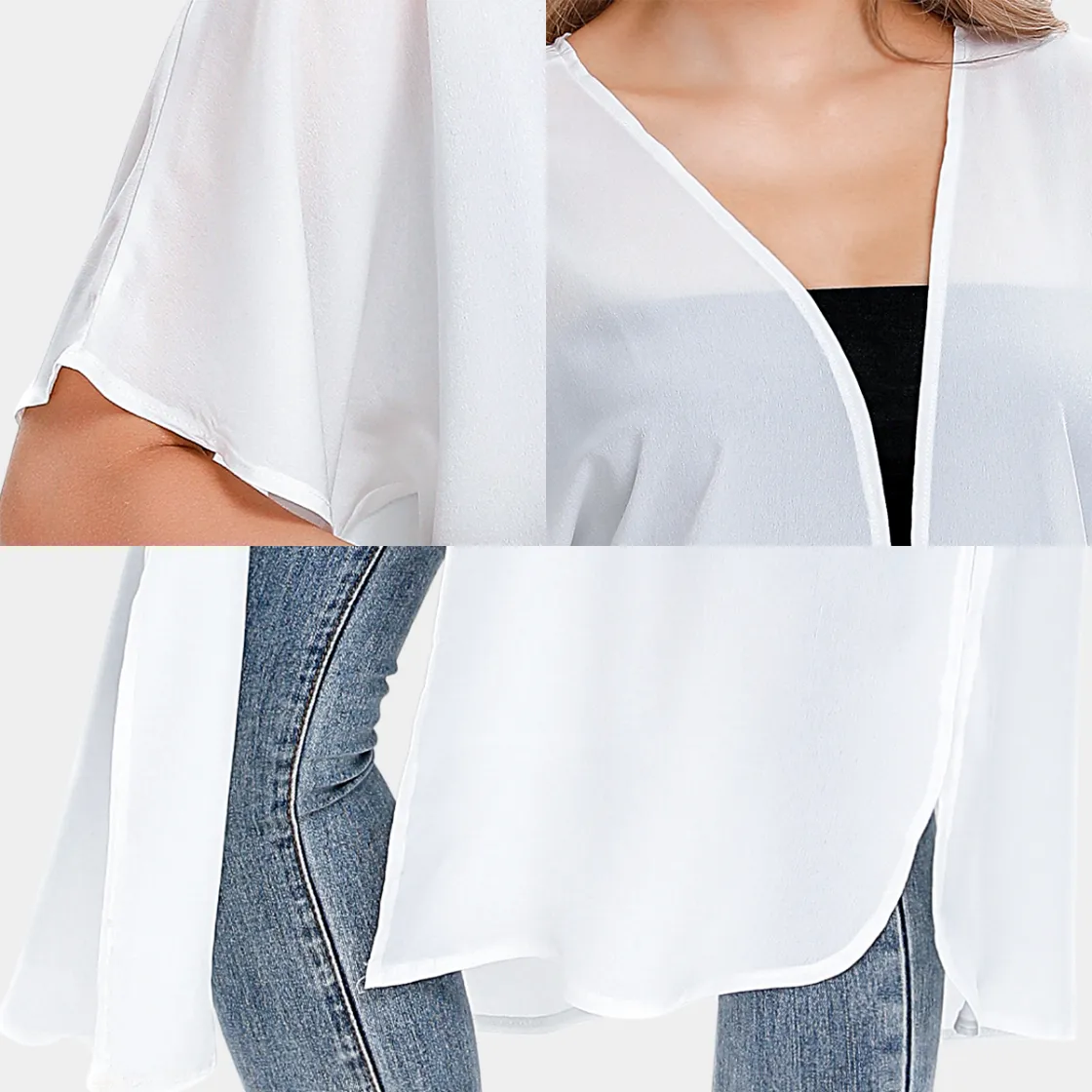 All-Over Print Women's Short Sleeve Cardigan