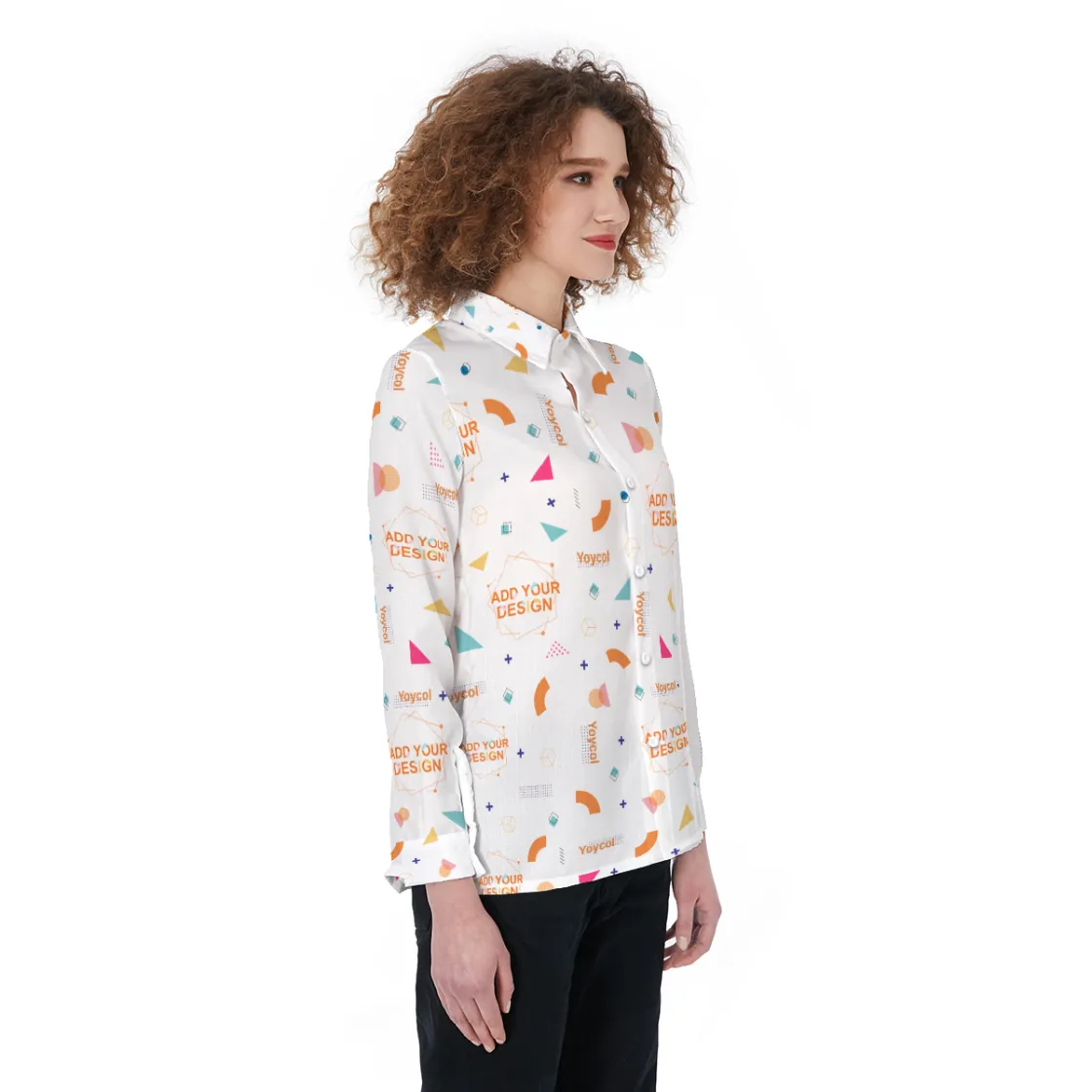 All-Over Print Women's Elastic-Back Shirt