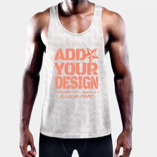 All-Over Print Men's Slim Y-Back Muscle Tank Top