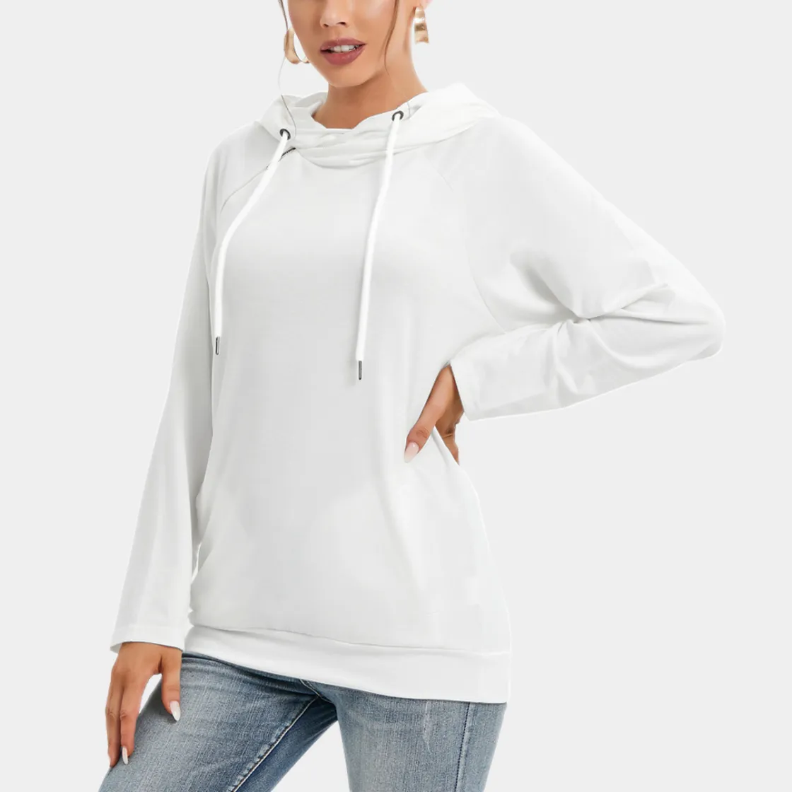 All-Over Print Women's Hoodie With Double Hood