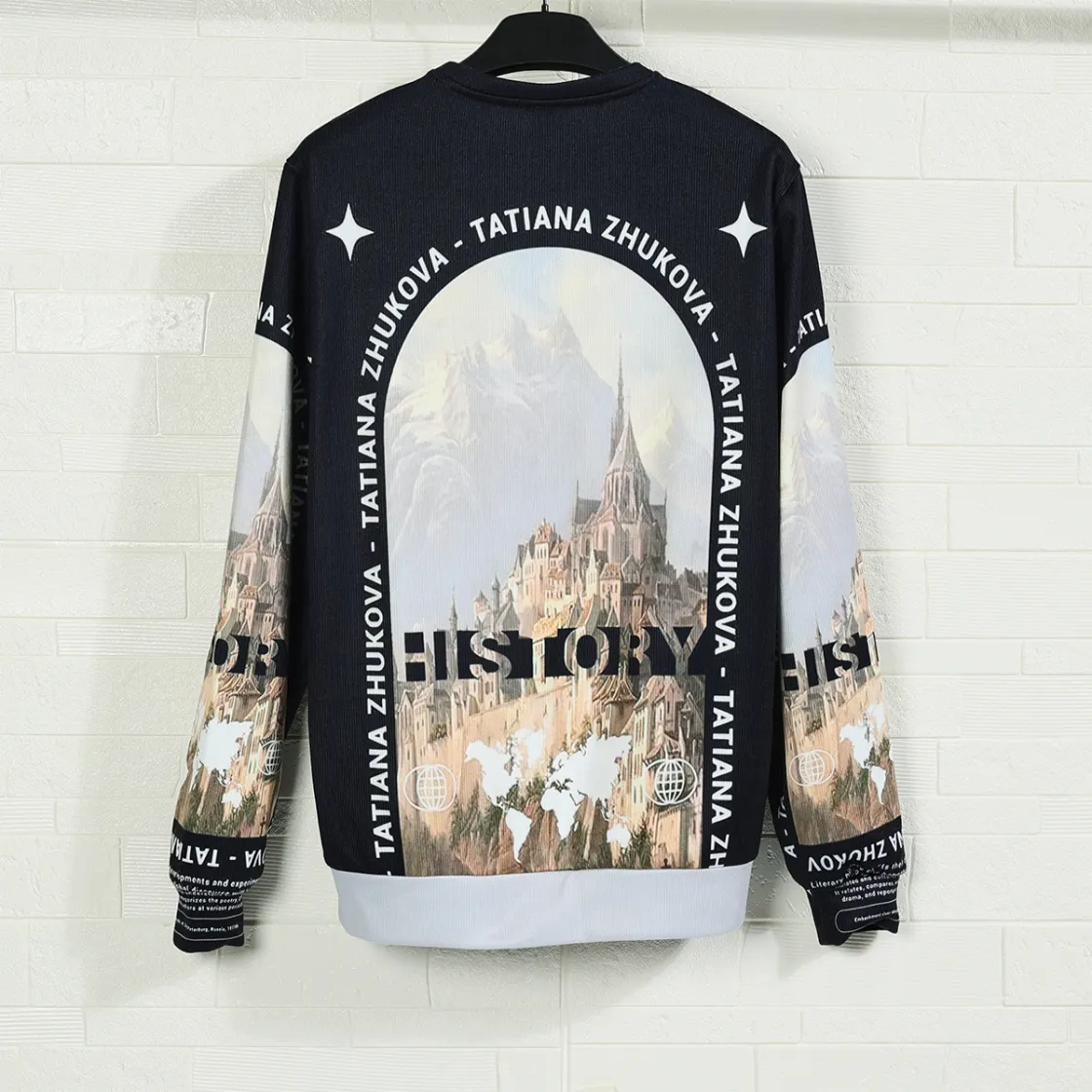 All-Over Print Unisex Knitted Fleece Sweater | Plus Size