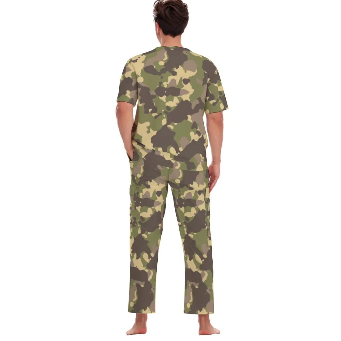 All-Over Print Unisex Scrub Set With Six Pocket