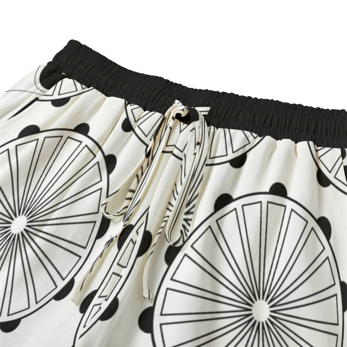 All-Over Print Women's Shorts With Drawstring | Rayon