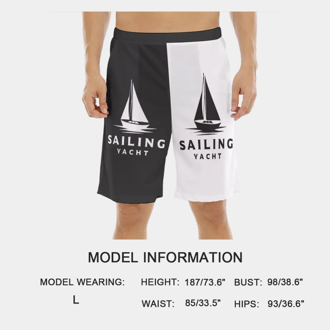 All-Over Print Men's Flat Shorts