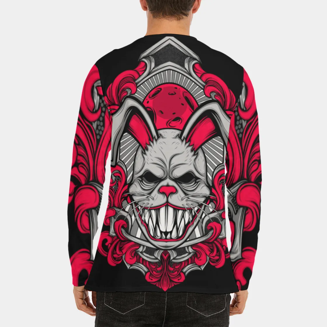All-Over Print Long Sleeve T-Shirt | 190GSM Cotton