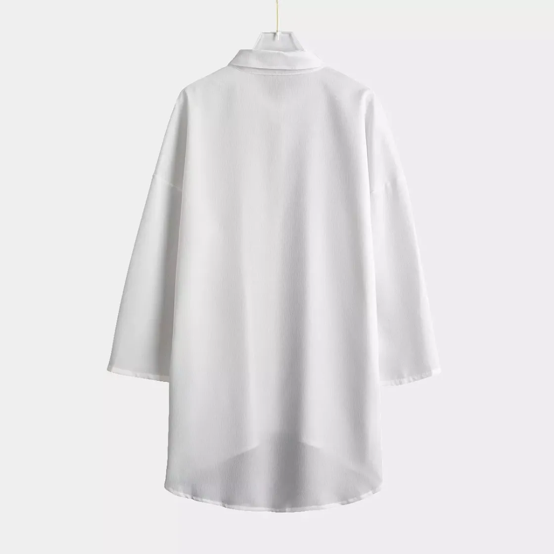 All-Over Print Women's Chiffon Shirt With Elbow Sleeve