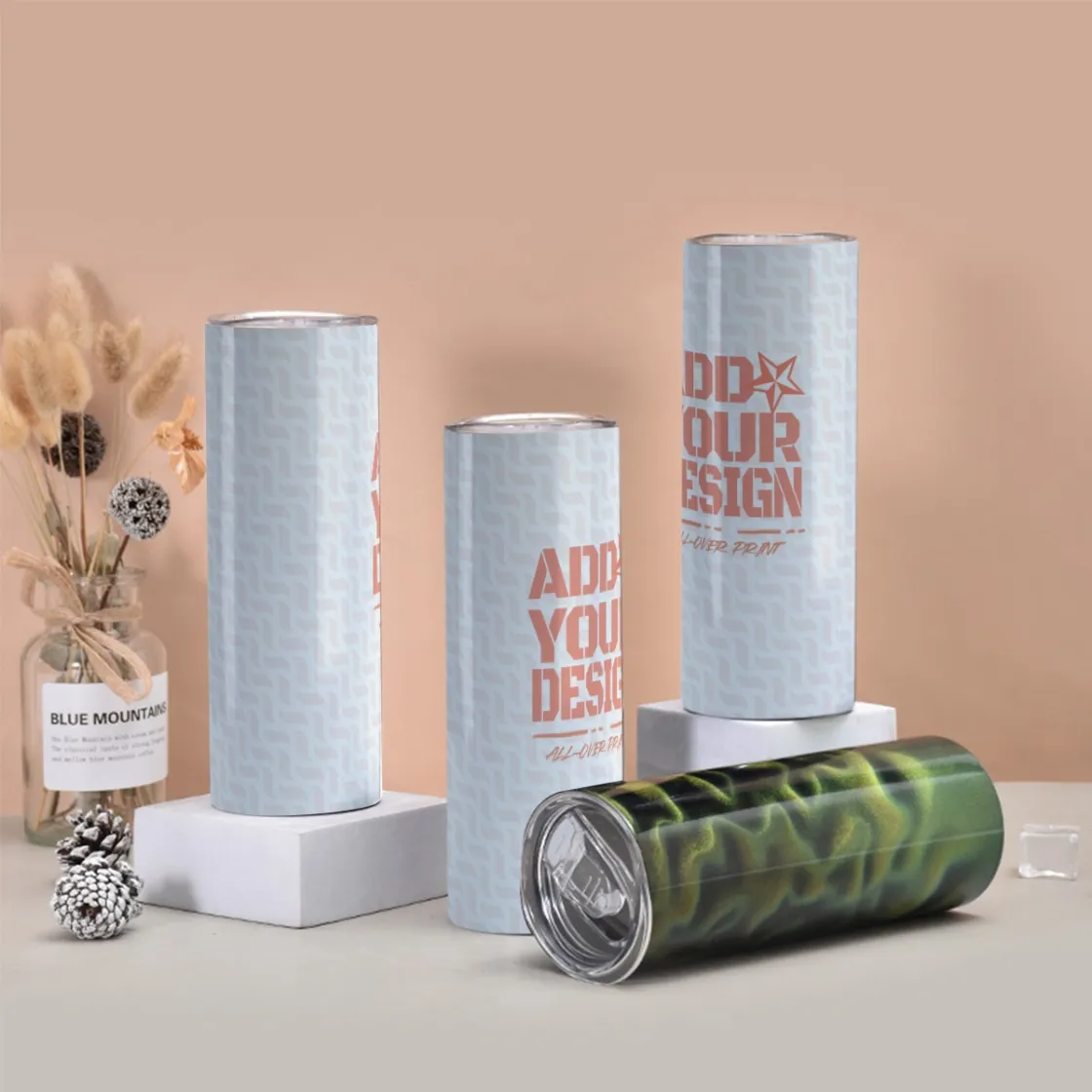 Tumbler with twinkle surface  20oz