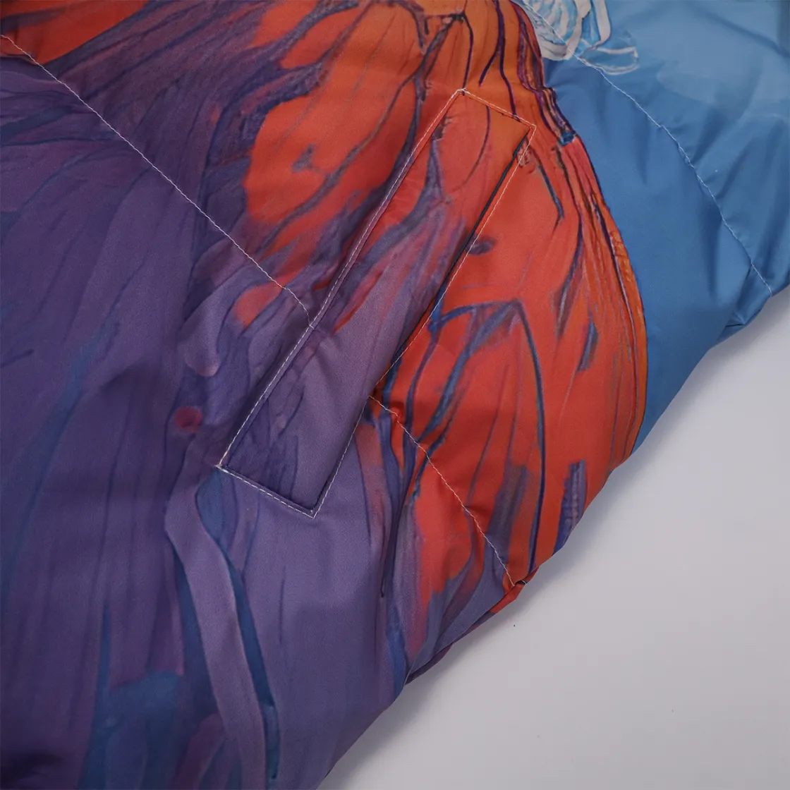 All-Over Print Unisex Long Down Jacket