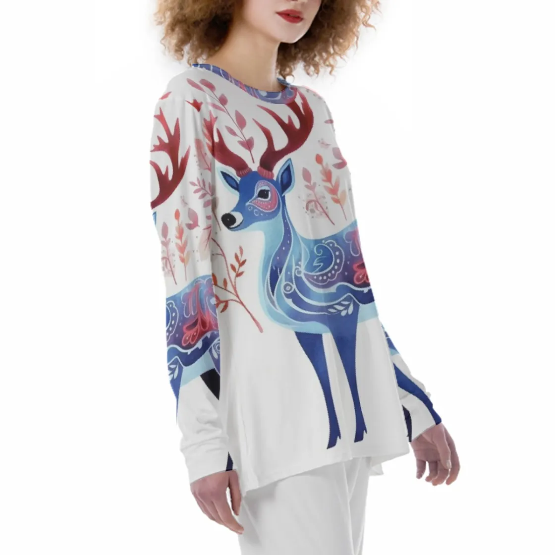 All-Over Print Women'S Pajama T-shirt|180GSM
