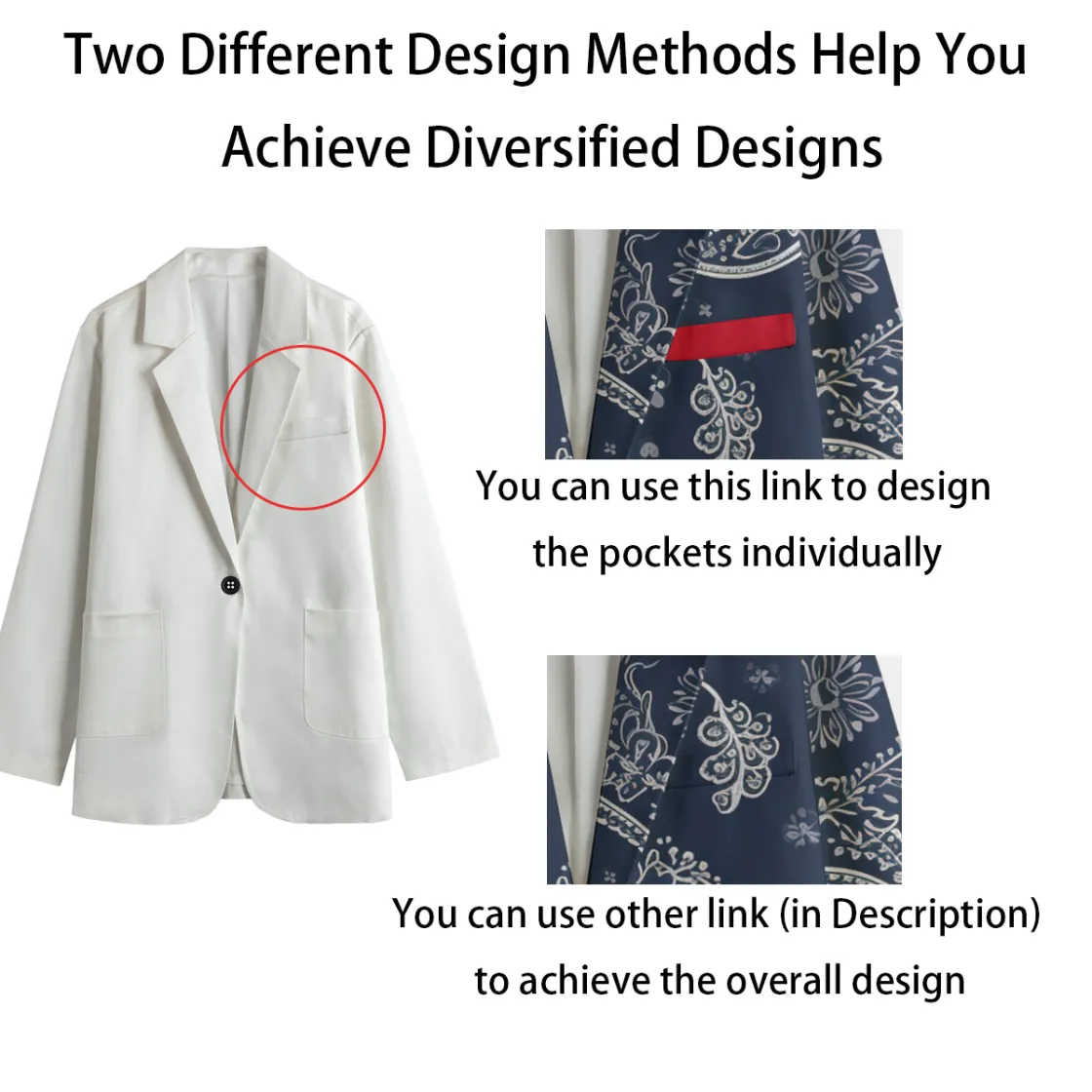 All-Over Print Women's Leisure Blazer|Combination version