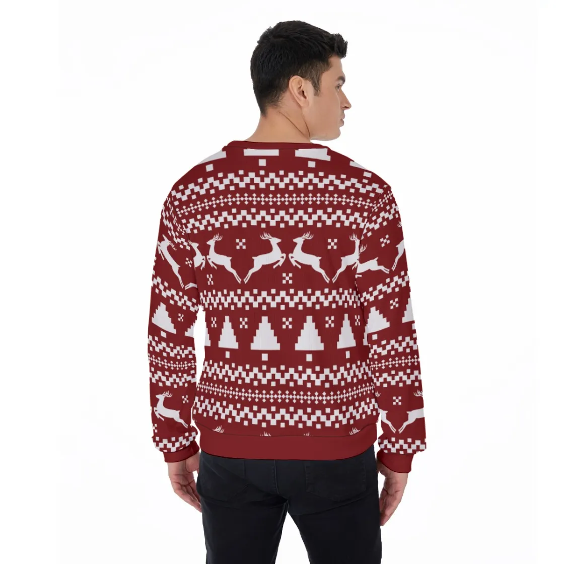 All-Over Print Men's Thicken Sweater