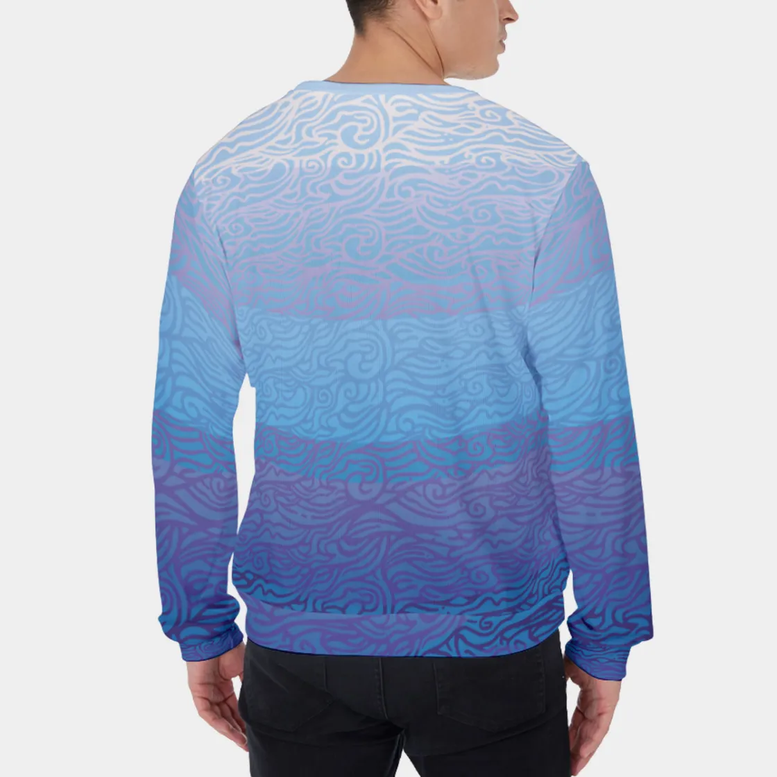 All-Over Print Men's Sweater