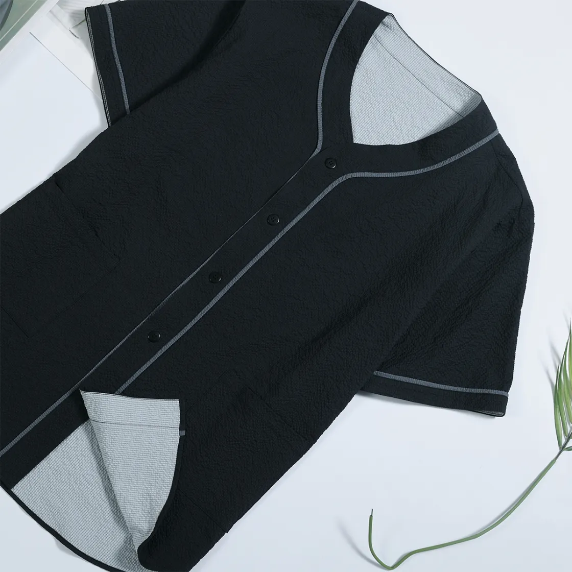 All-Over Print Men's Textured Baseball Jersey