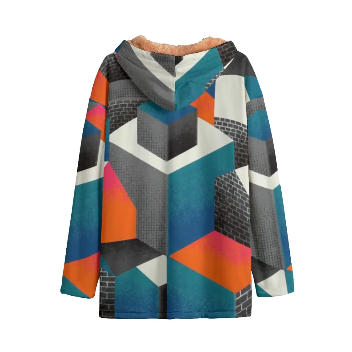All-Over Print Kid's Plush Windbreaker
